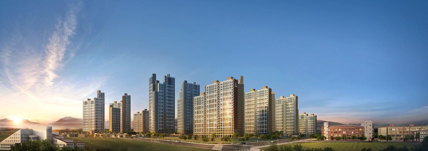 서대구역 반도유보라 센텀 투시도. 반도건설 제공. /뉴스1