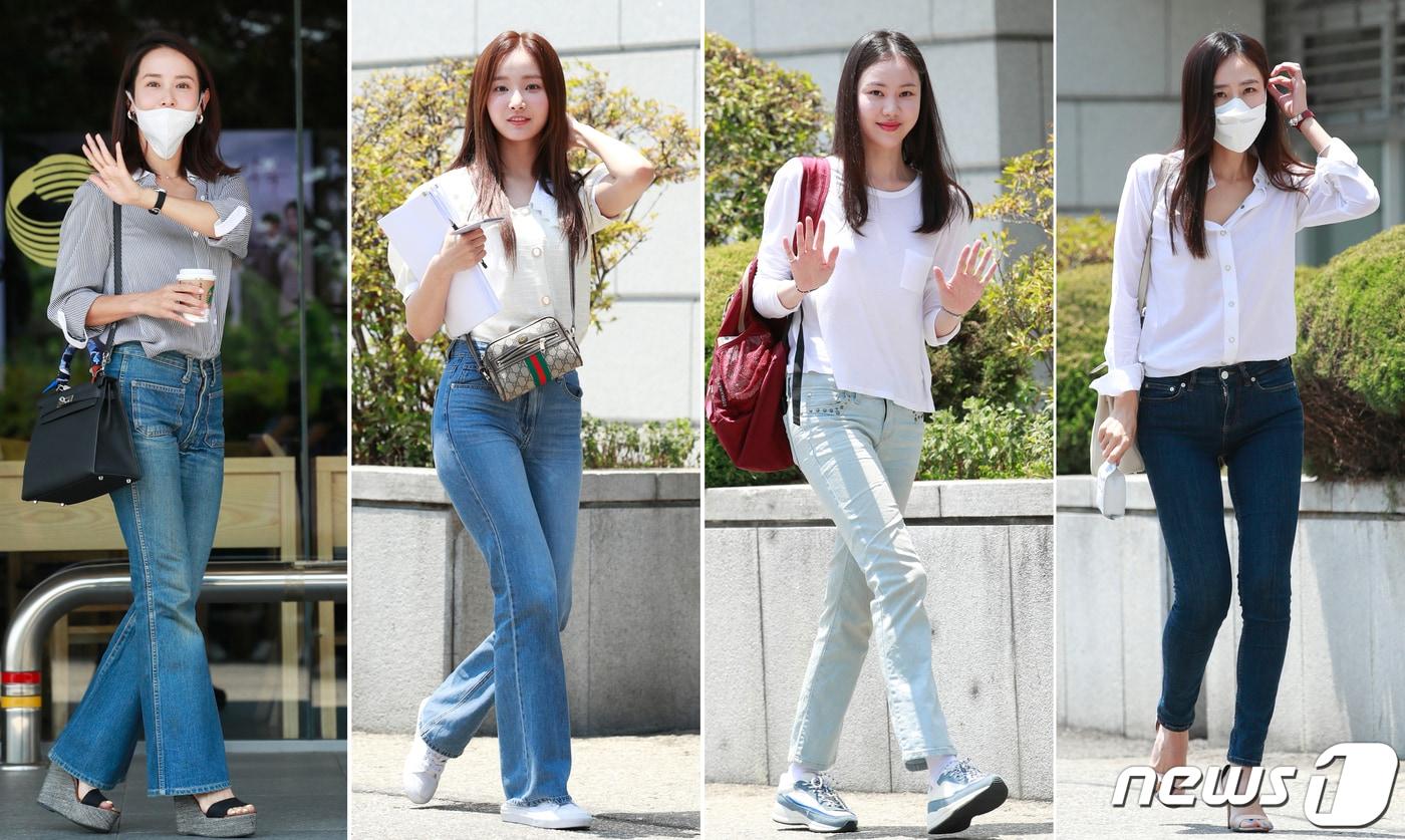 배우 조여정(왼쪽부터), 연우, 김예원, 홍수현이  드라마 '바람피면 죽는다‘ 대본 리딩에 참석하고 있다. 2020.6.22/뉴스1 ⓒ News1 권현진 기자