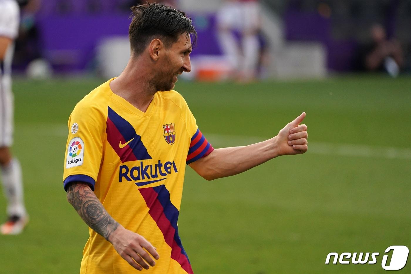 바르셀로나의 리오넬 메시가 스페인 프로축구 프리메라리가 최초로 20골-20도움을 달성한 선수가 됐다. ⓒ AFP=뉴스1