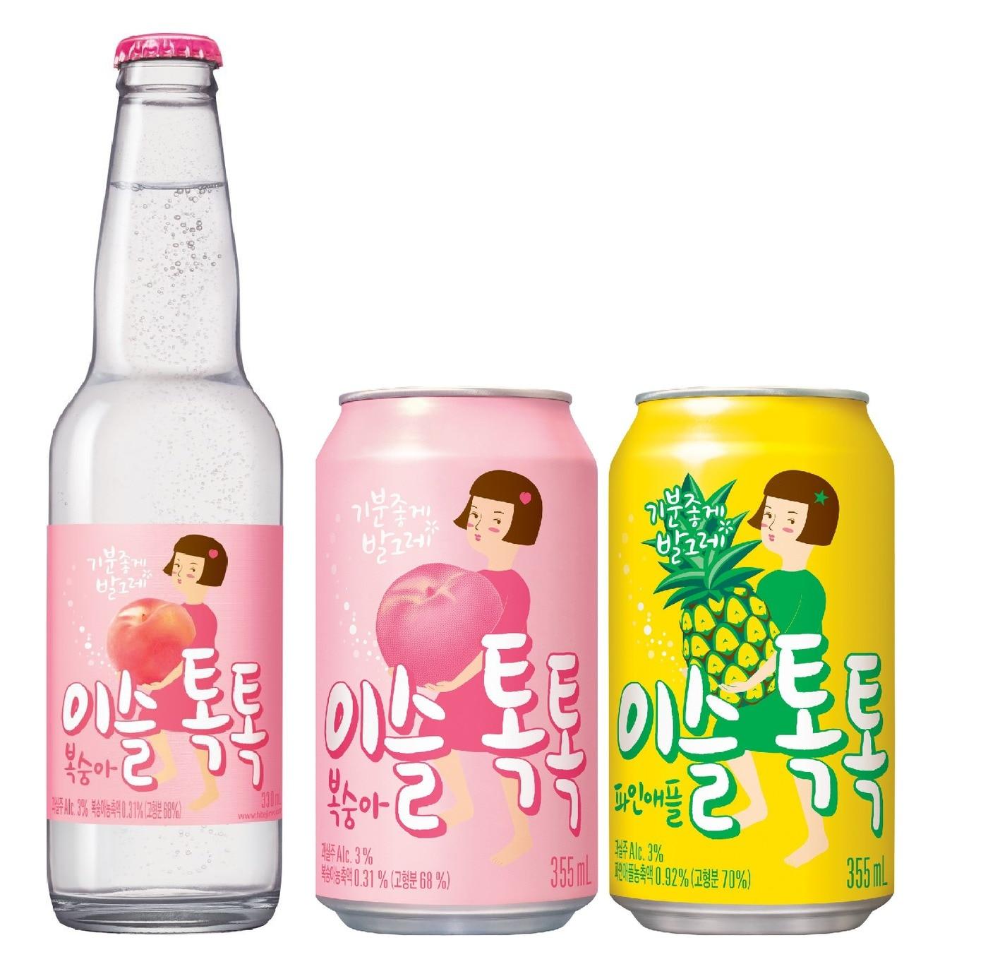 본문 이미지 - 하이트진로 과일탄산주 '이슬톡톡' 새 패키지(하이트진로 제공)ⓒ 뉴스1