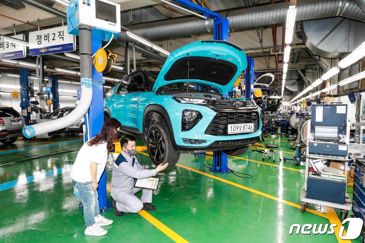 한국GM 쉐보레 직영서비스센터 모습&#40;자료사진. 한국GM 제공&#41; 2020.7.19/뉴스1