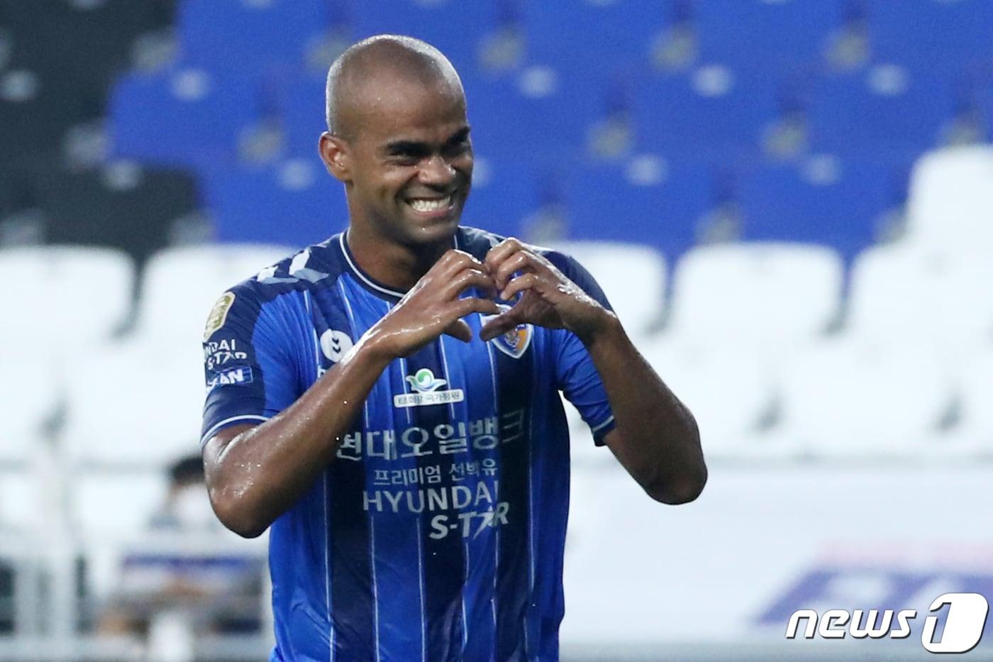 놀라운 득점행진을 펼치고 있는 울산의 주니오. ⓒ News1 윤일지 기자