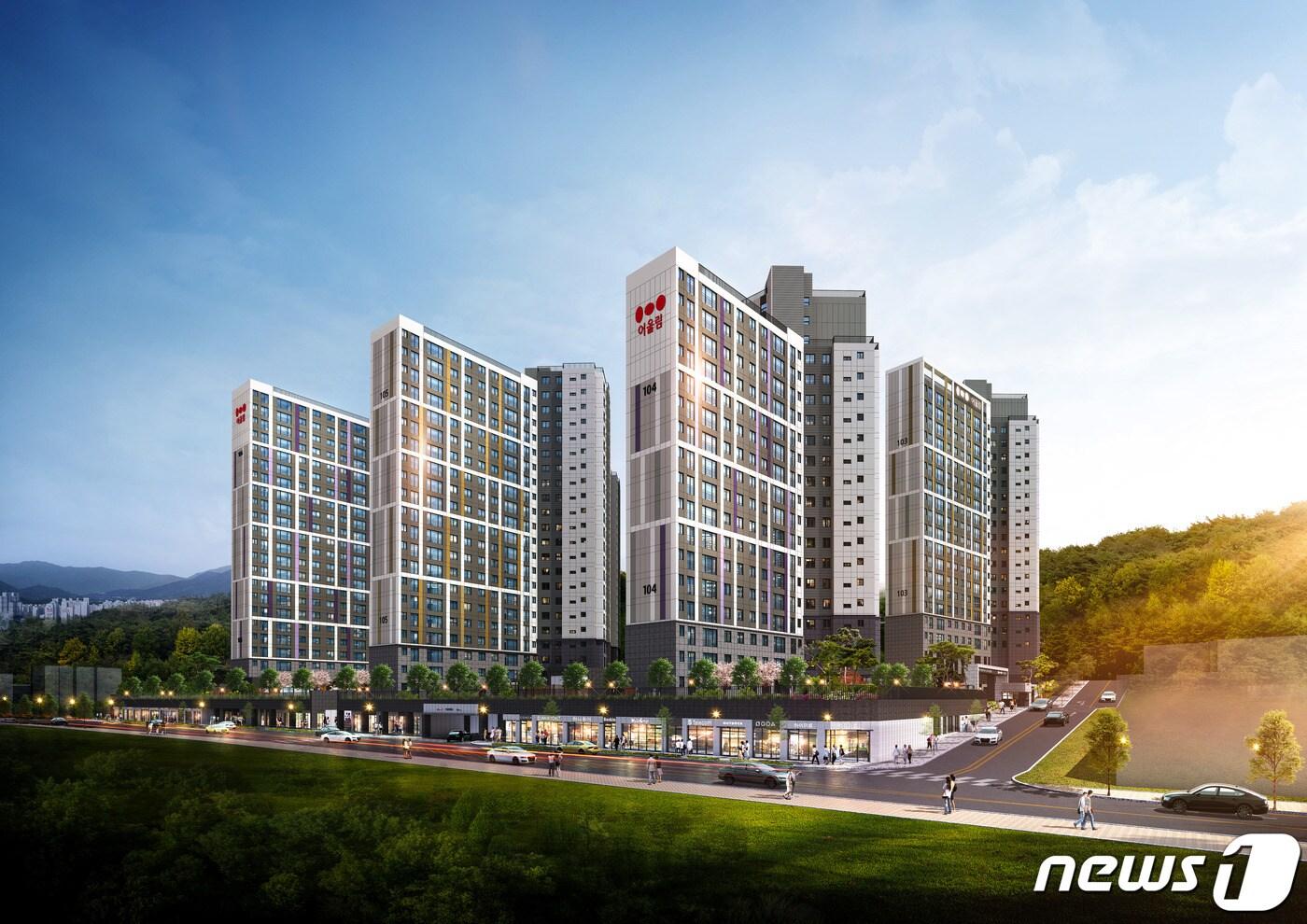 청수행정타운 금호어울림 조감도(금호건설 제공)ⓒ 뉴스1