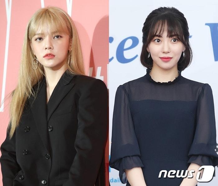 본문 이미지 - AOA 지민(왼쪽), 권민아 ⓒ 뉴스1 DB