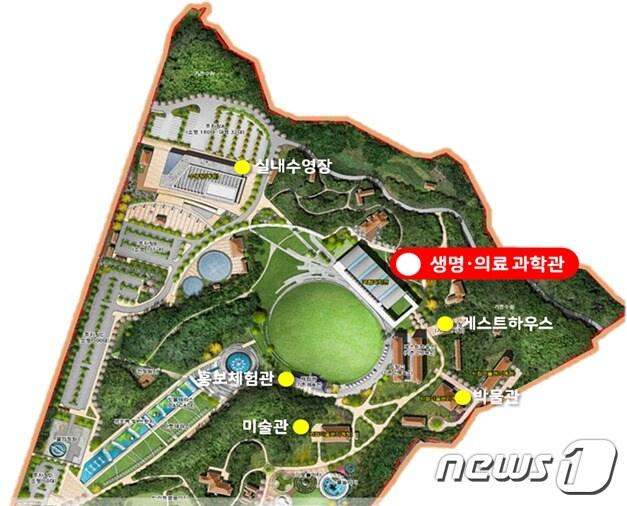 본문 이미지 - 원주 국립과학관 주요 시설 배치도.(강원도 제공)ⓒ 뉴스1