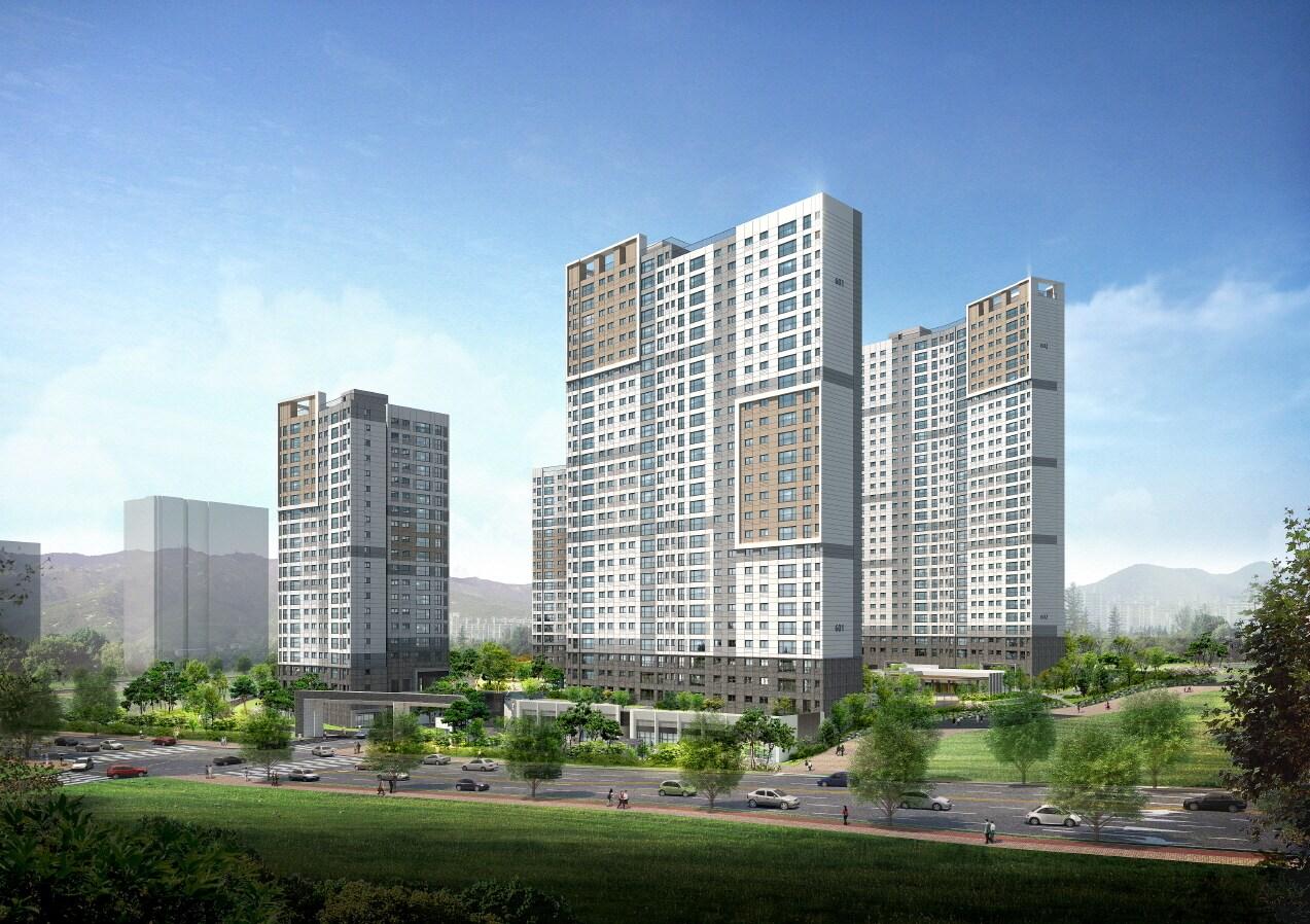 본문 이미지 - 과천 푸르지오 벨라르테 투시도./자료제공=대우건설ⓒ 뉴스1