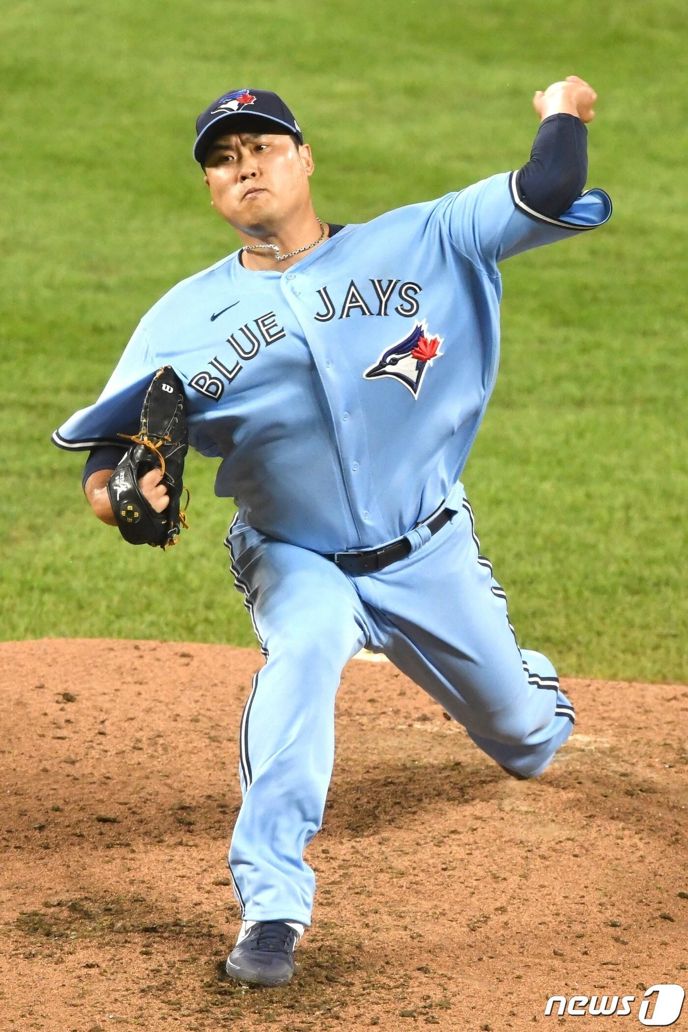 본문 이미지 - 토론토 블루제이스 류현진. ⓒ AFP=뉴스1