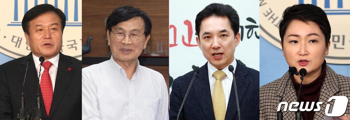 본문 이미지 - 미래통합당 부산시장 보궐선거 후보군. 왼쪽부터 이진복 전 의원, 유재중 전 의원, 박민식 전 의원, 이언주 전 의원. 2020.8.31 ⓒ 뉴스1