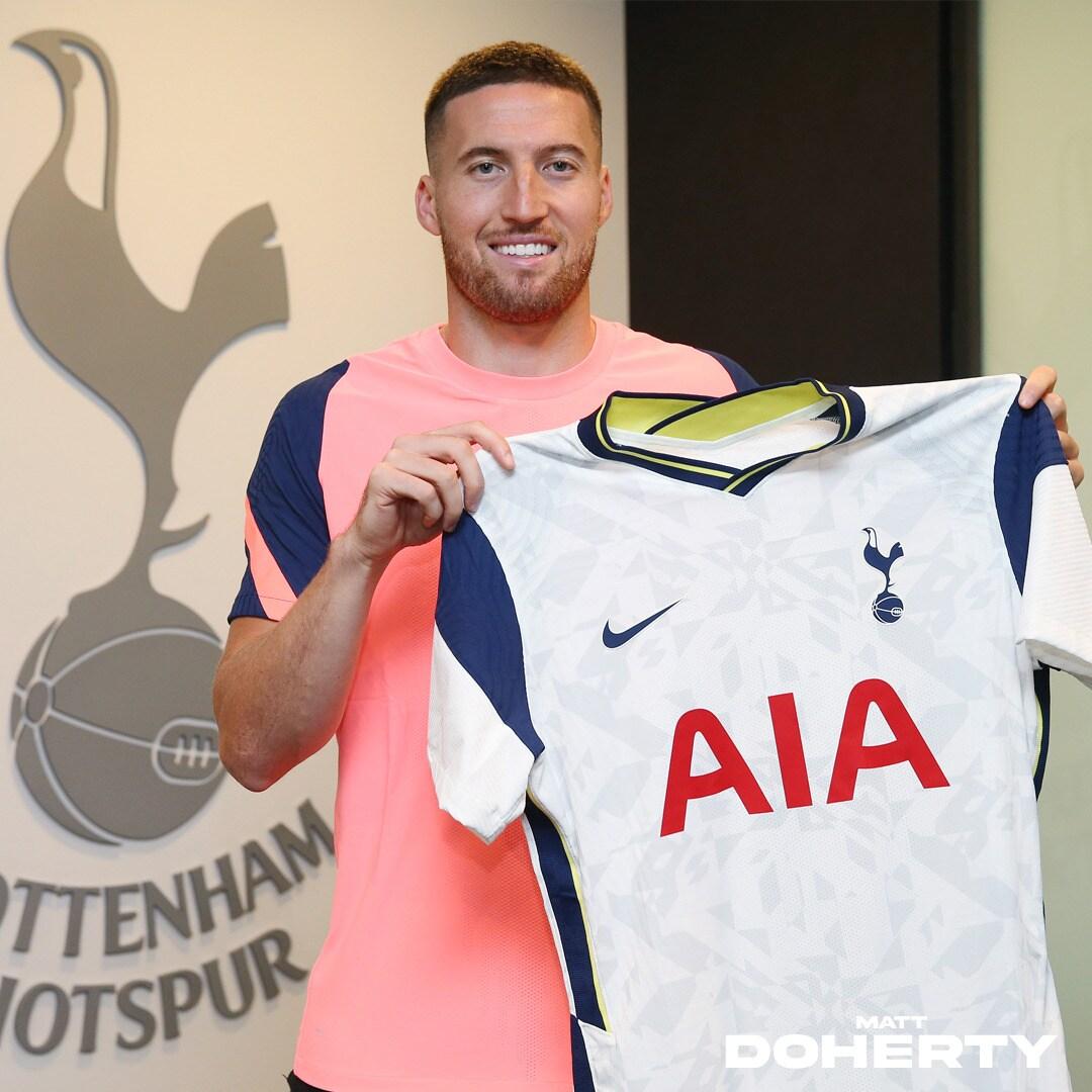 본문 이미지 - 토트넘에 입단한 매트 도허티.(토트넘 트위터 캡처) ⓒ 뉴스1