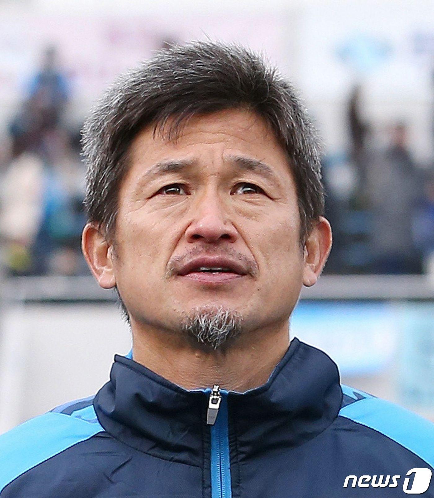 본문 이미지 - 일본 J리그 요코하마FC의 미우라 가즈요시. ⓒ AFP=뉴스1