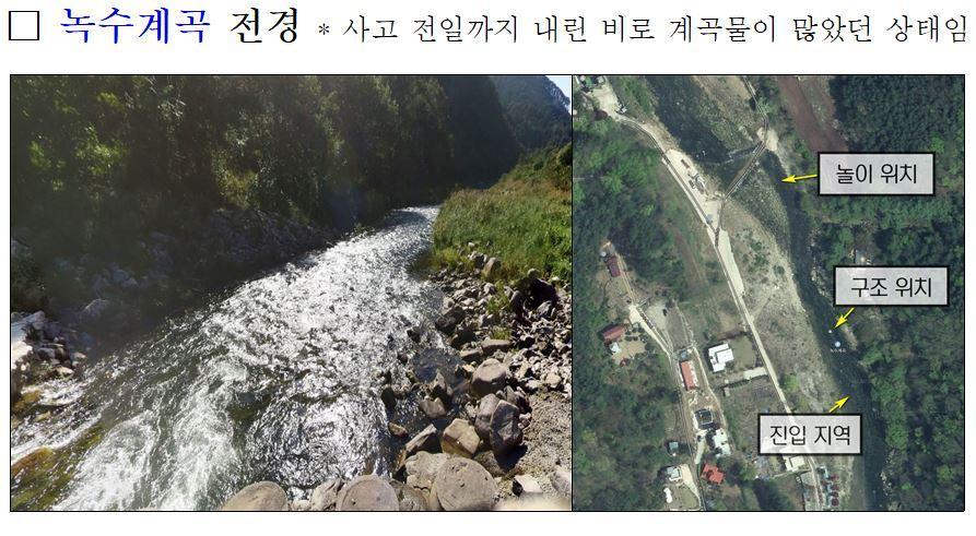 본문 이미지 - 13세 아동이 급류에 휩쓸렸던 가평 녹수계곡 ⓒ 뉴스1