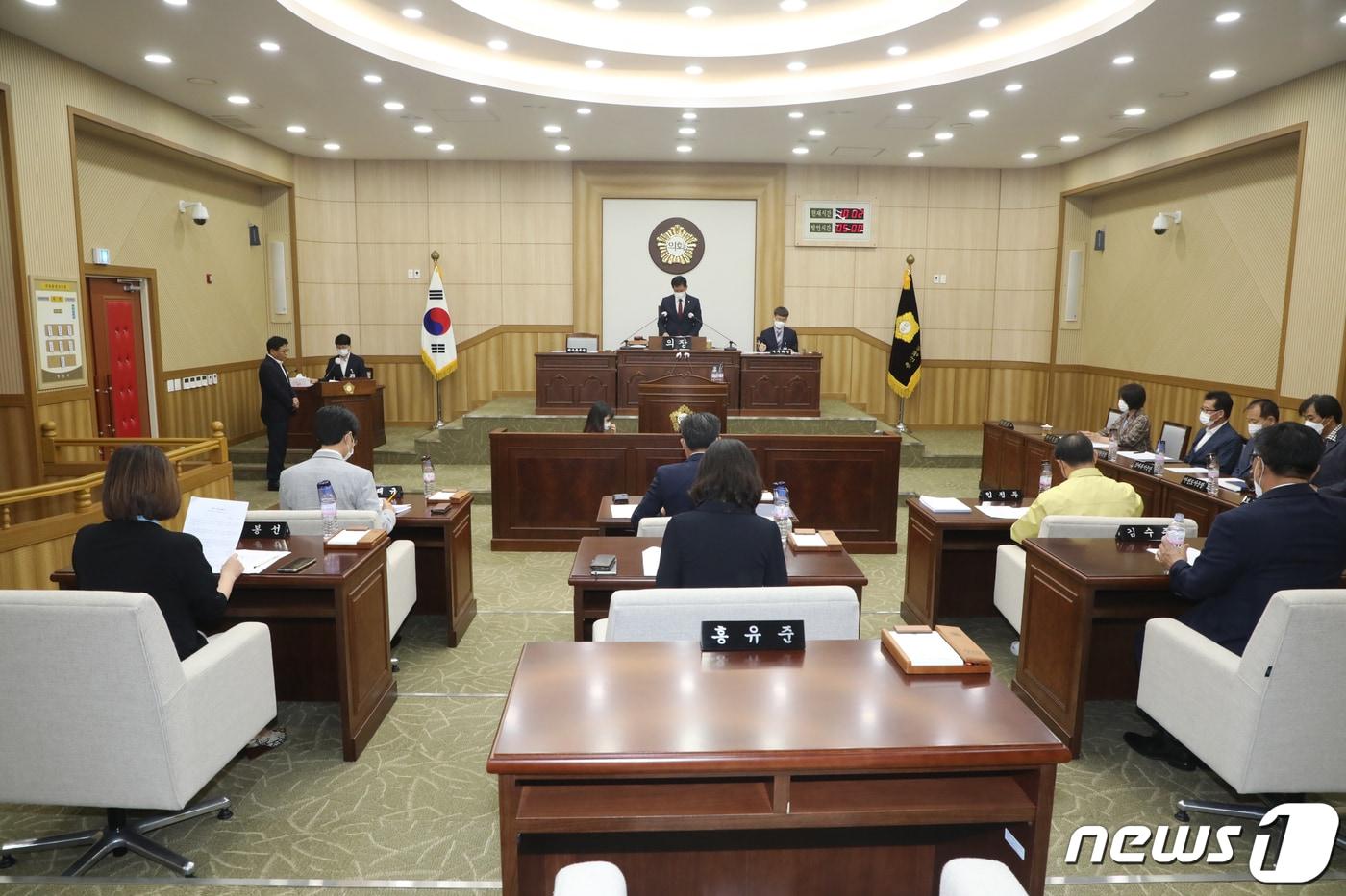 본문 이미지 - 제193회 동구의회 임시회 제1차 본회의.(울산 동구의회 제공) /ⓒ 뉴스1