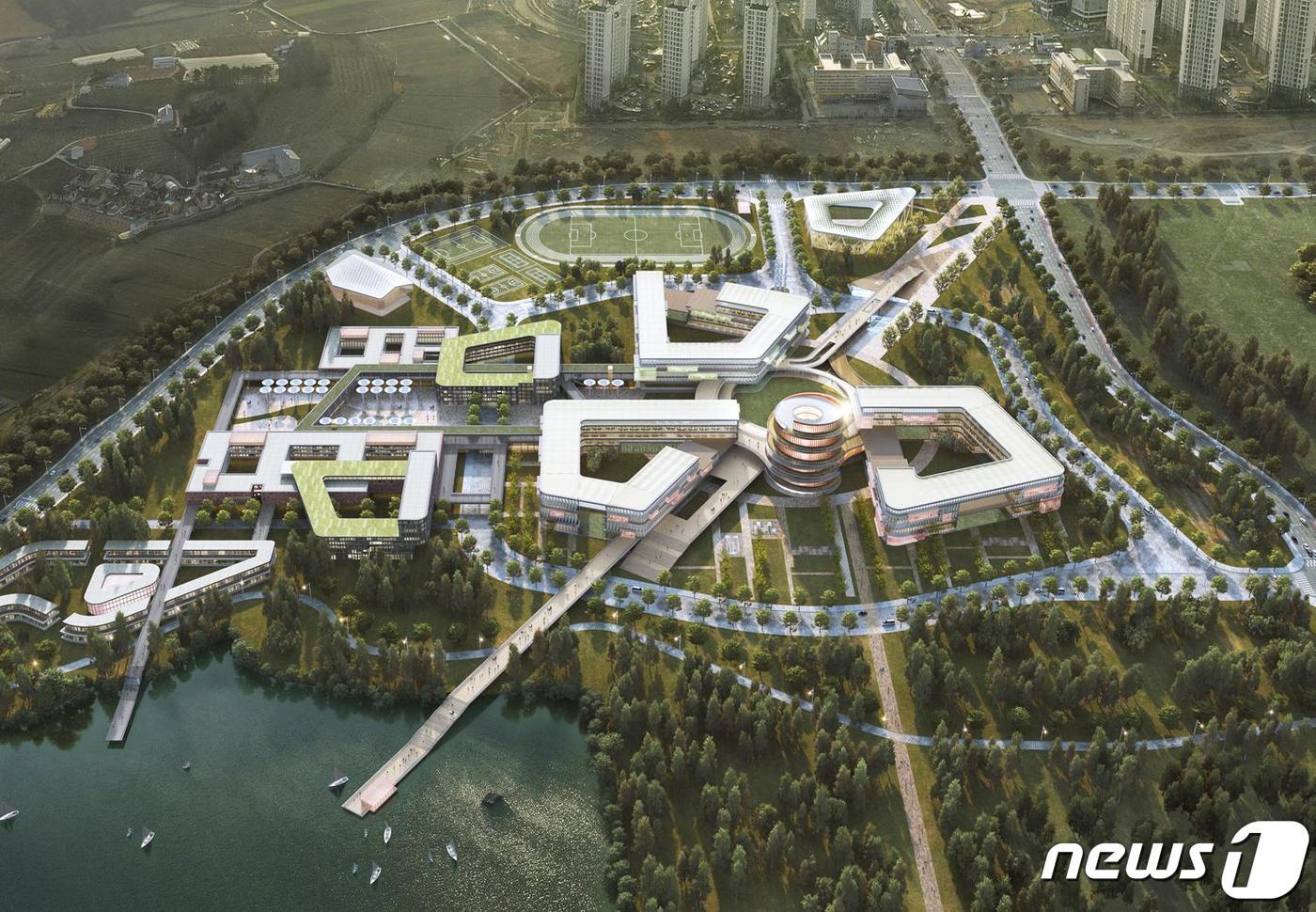 본문 이미지 - 한전공대 조감도 (전남도 제공)2020.9.17/뉴스1 ⓒ News1