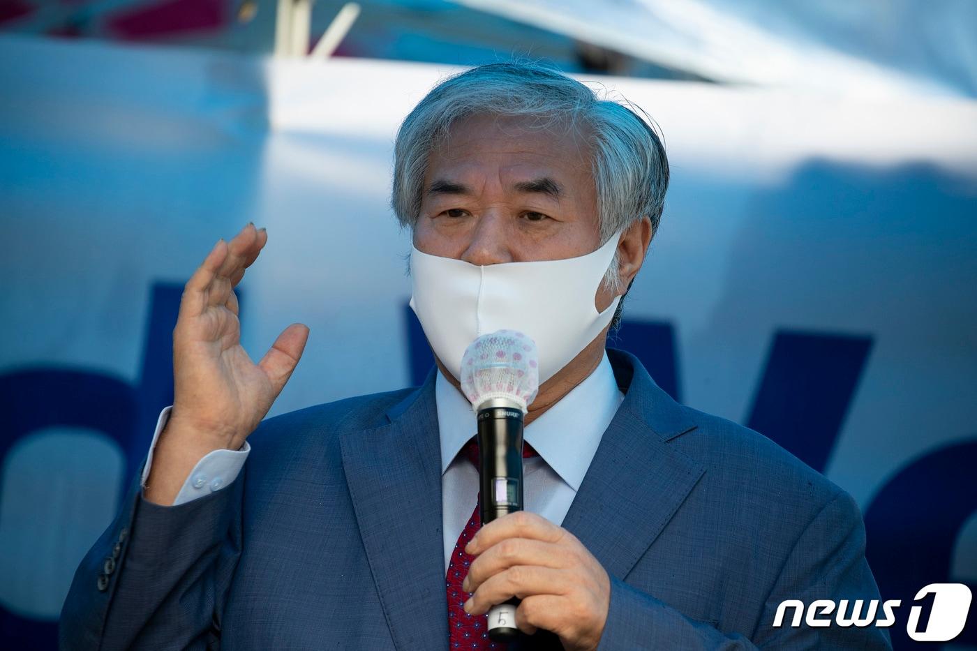본문 이미지 - 전광훈 사랑제일교회 담임 목사/뉴스1 ⓒ News1 민경석 기자
