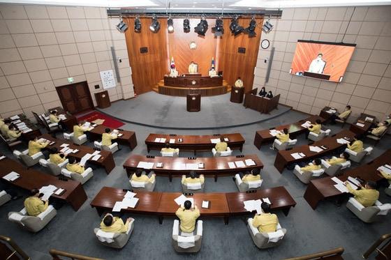본문 이미지 - 군산시의회는 25일 제235회 임시회를 열고 추경예산안 등 22건의 부의안건을 처리한다..ⓒ 뉴스1