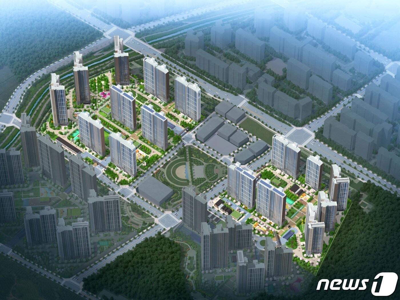 본문 이미지 - ‘호반써밋 유성 그랜드파크’ 조감도.(호반건설 제공)ⓒ 뉴스1