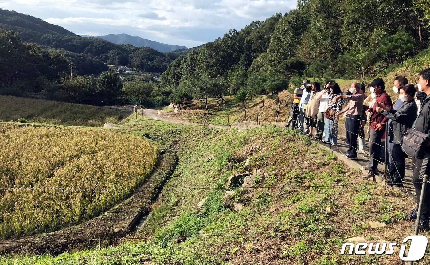 괴산군 농업기술센터가 토종종자 교육을 하고 있다.(괴산군 제공)ⓒ 뉴스1