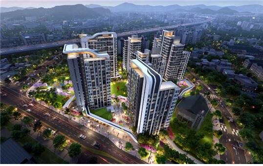 본문 이미지 - '제기 제6구역 재개발사업' 조감도./자료제공=SK건설ⓒ 뉴스1