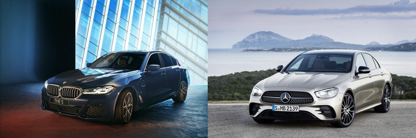 BMW 신형 5시리즈(왼쪽)와 메르세데스-벤츠 신형 E클래스. (사진 각 사 제공)ⓒ 뉴스1