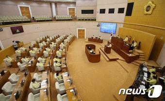본문 이미지 - 대전시의회 본회의 모습. ⓒ News1