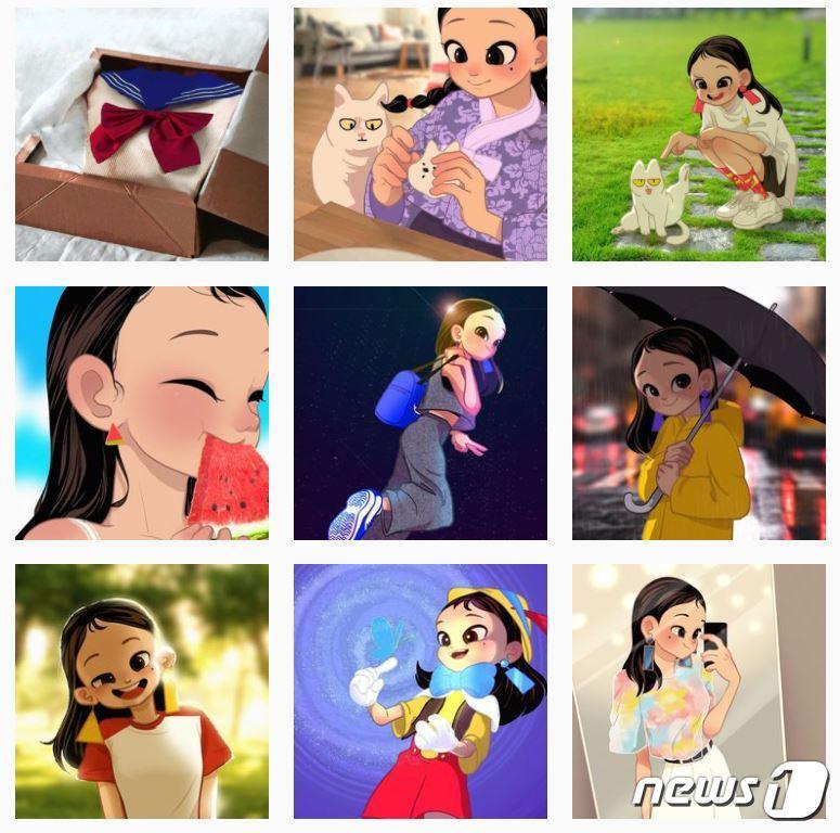 본문 이미지 - 스캐터랩 측은 지난해 12월 이루다를 출시하며 이루다를 '가수 블랙핑크를 좋아하고, 일상을 기록하는 것을 취미가 있는 20살 여대생''으로 소개했다. (이루다 인스타그램)ⓒ 뉴스1