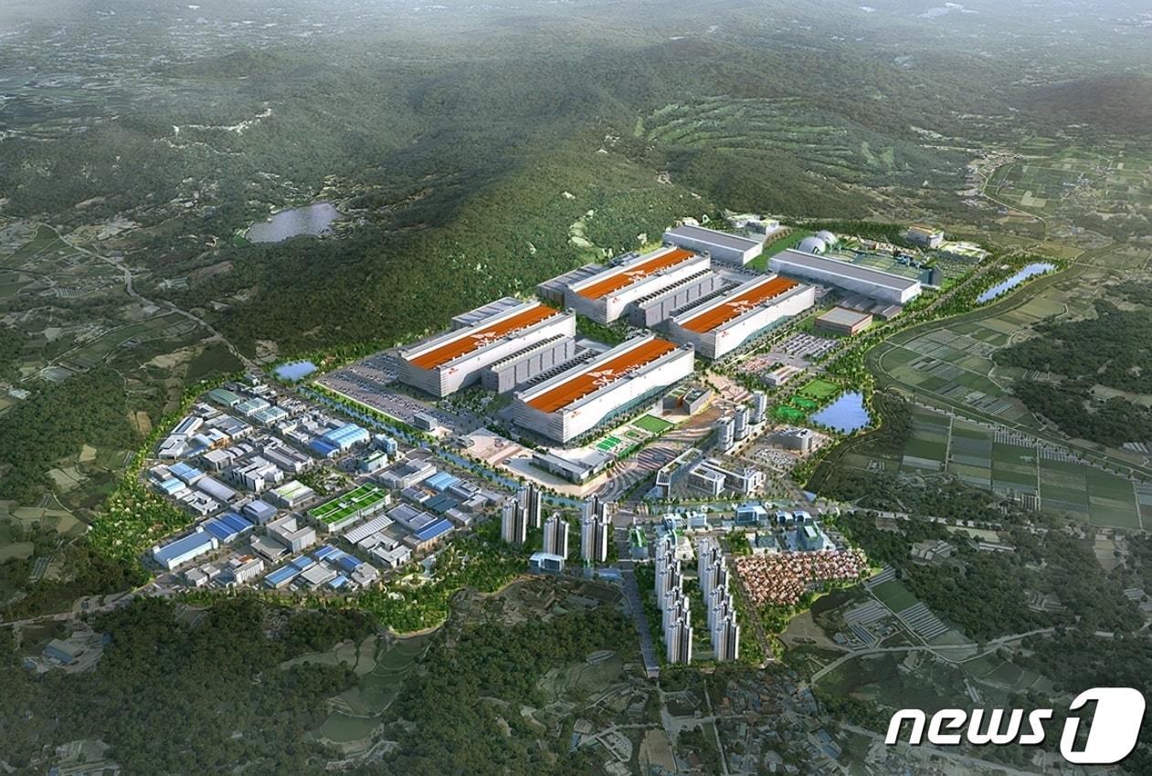 본문 이미지 - 용인 반도체 클러스터 조감도.(용인시 제공)  