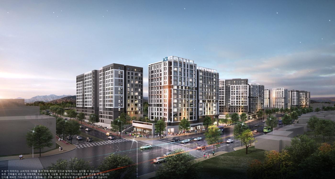 판교밸리자이 오피스텔 투시도.(제공=GS건설)ⓒ 뉴스1