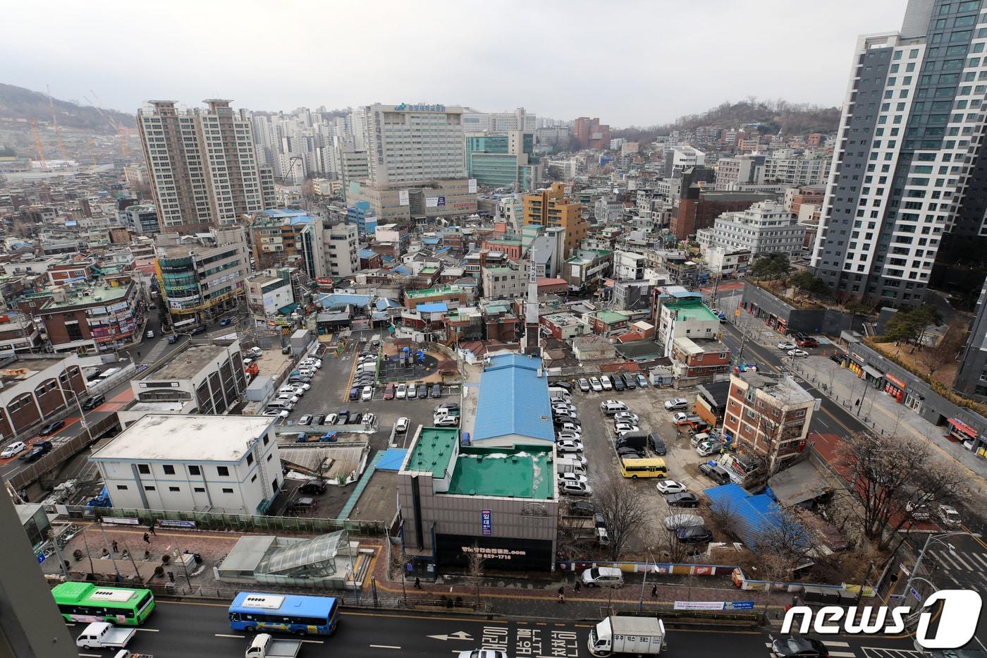 본문 이미지 - 서울 동작구 흑석동 흑석2구역. ⓒ News1 구윤성 기자