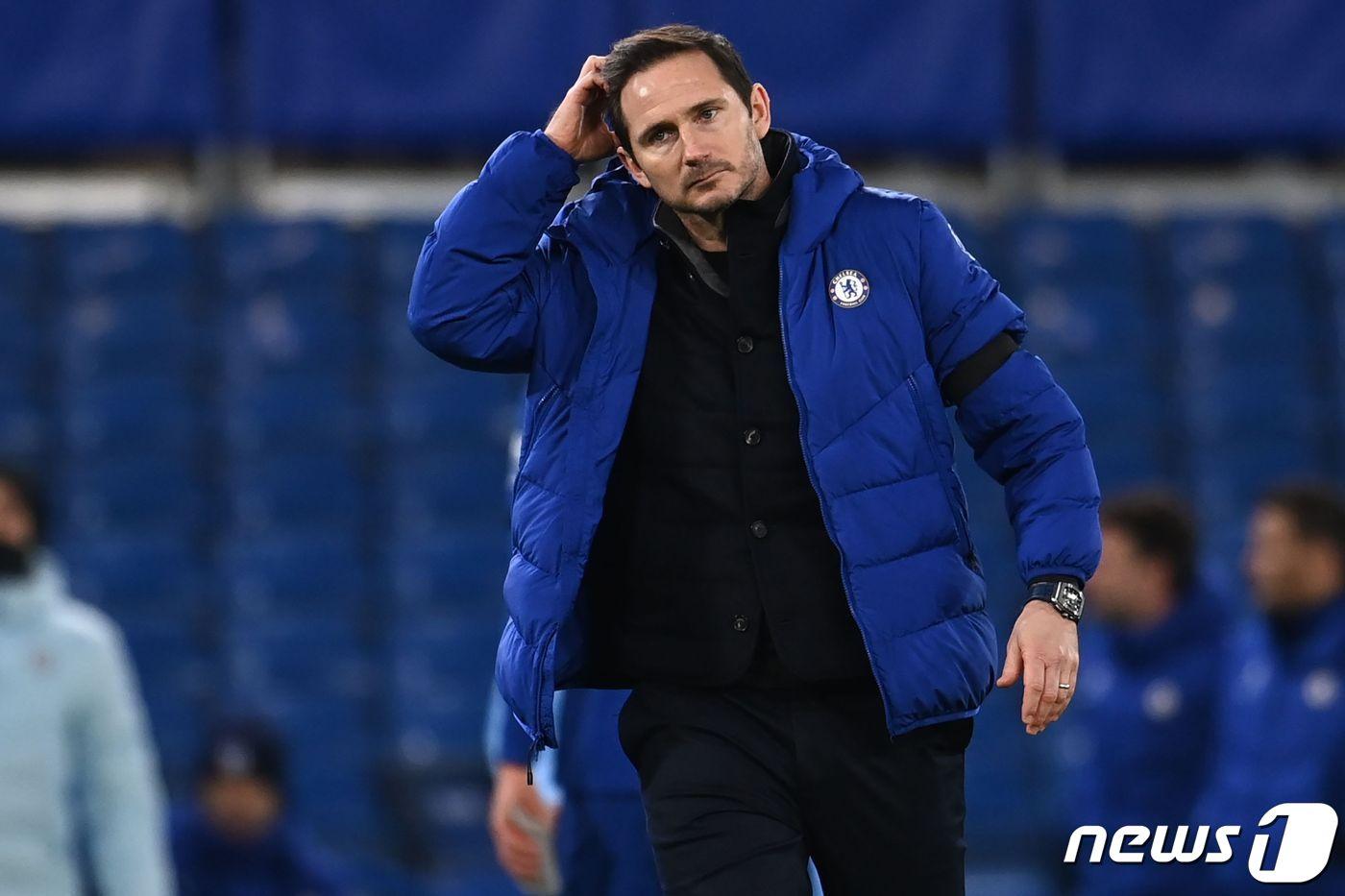 프랭크 램파드 첼시 감독이 성적 부진으로 경질됐다. ⓒ AFP=뉴스1