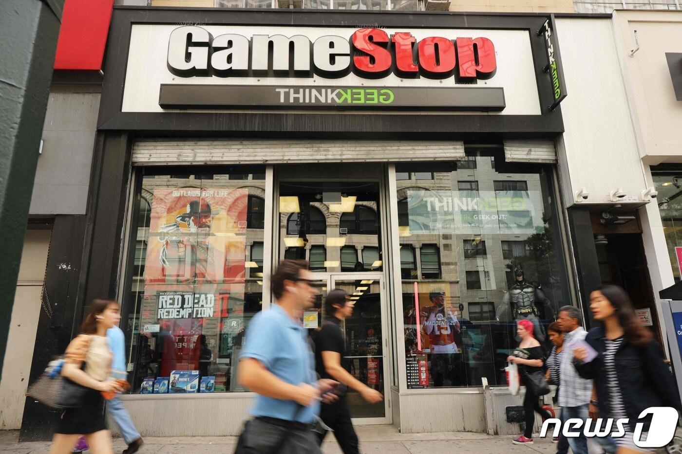 본문 이미지 - 미국의 한 게임스탑 매장 ⓒ AFP=뉴스1