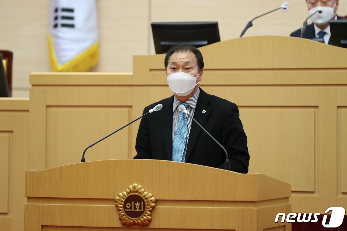 본문 이미지 - 임종기 도의원의 5분 자유발언.(전남도의회 제공)/뉴스1 ⓒ News1