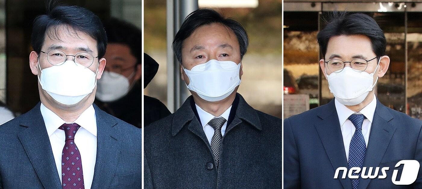 신광렬 변호사(왼쪽부터), 조의연, 부장판사, 성창호 변호사. 2021.1.29/뉴스1 ⓒ News1 김진환 기자