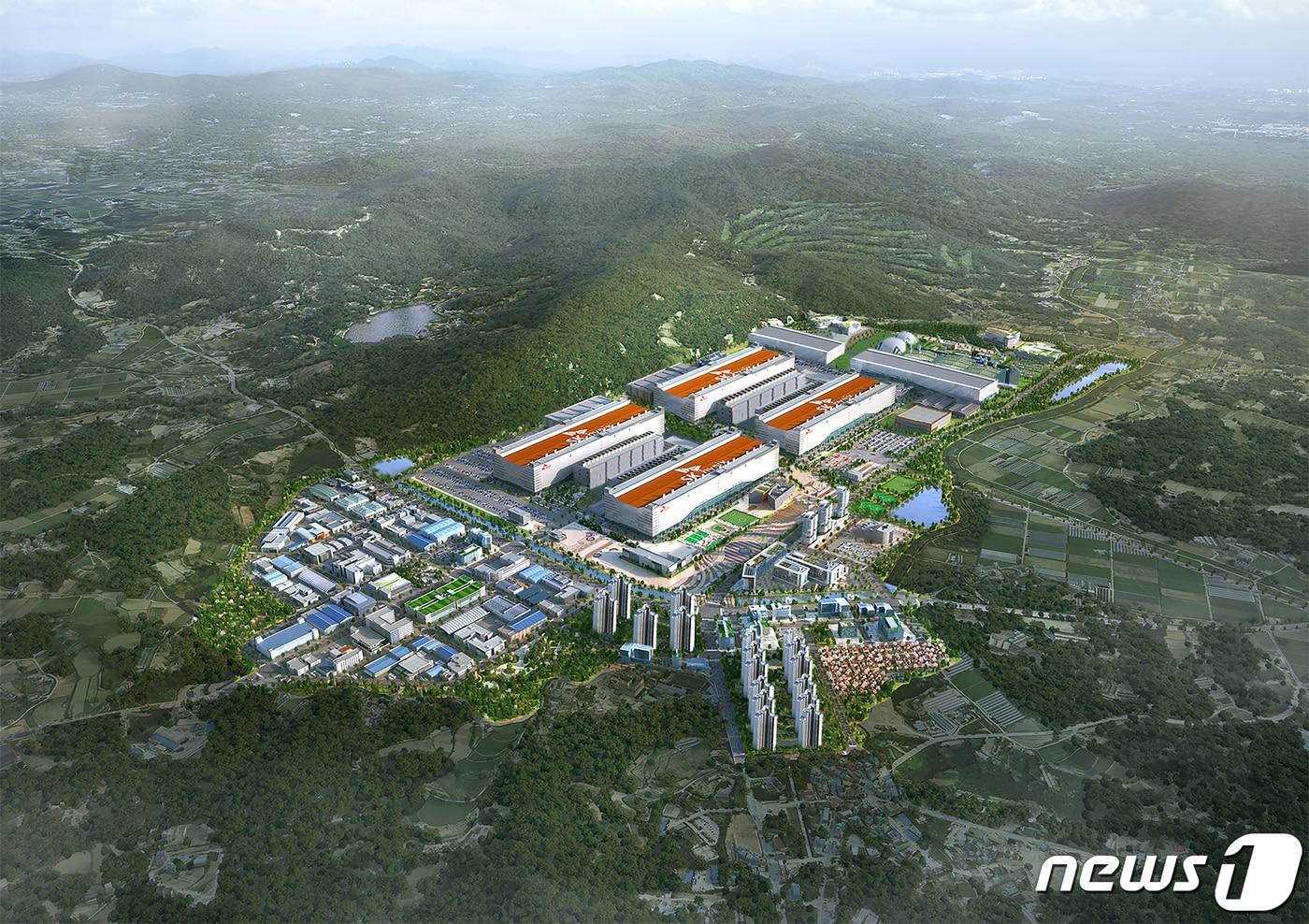 본문 이미지 - ‘용인 반도체클러스터’ 조감도.(용인시 제공)  