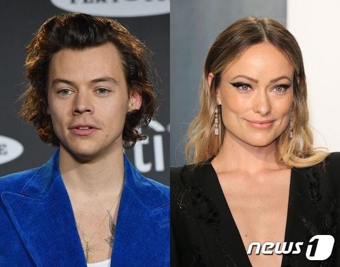 본문 이미지 - 해리 스타일스(왼쪽), 올리비아 와일드 ⓒ 뉴스1