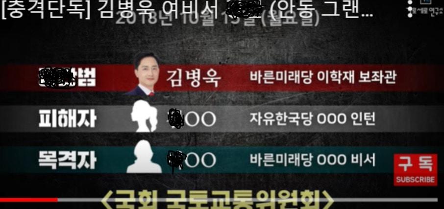 본문 이미지 - 6일 유뷰브 채널 &#39;가로세로연구소&#39;는 국민의힘 김병욱 의원이 보좌관시절이던 2018년 10월, 다른 의원실 인턴 여비서를 성폭행했다고 폭로, 큰 파문을 낳았다. 이에 김 의원은 &#34;사실무근이다&#34;고 펄쩍 뛰면서  자극적 내용으로 독자팔이를 하는 가세연이 역겹다며 법적 대응을 선언했다. &#40;유튜브 갈무리&#41; ⓒ 뉴스1