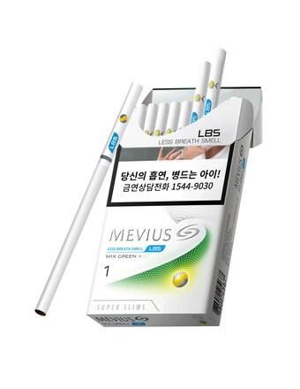 본문 이미지 - 메비우스(MEVIUS) LBS 믹스그린 수퍼슬림 1mg ⓒ 뉴스1