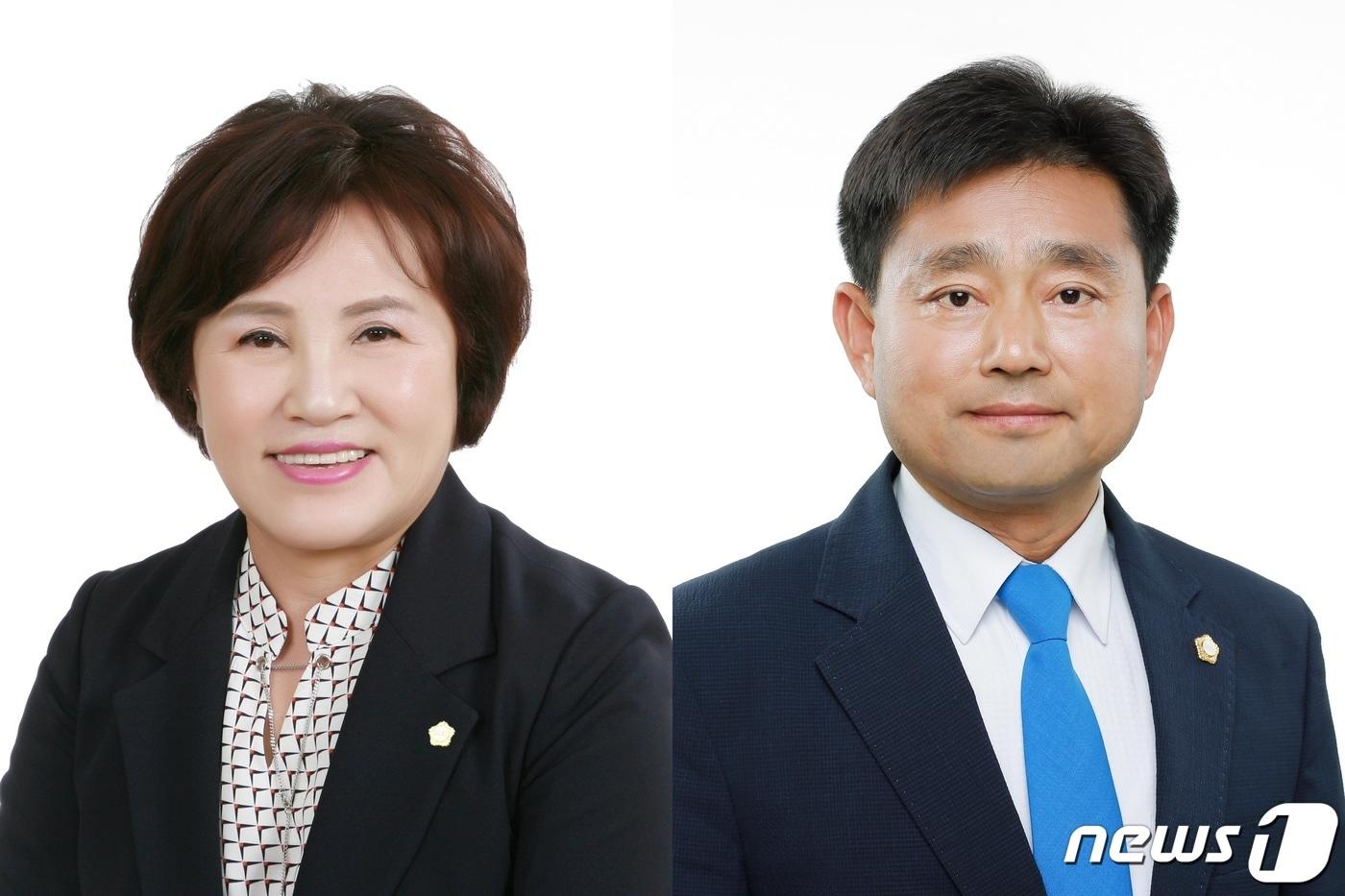 본문 이미지 - 행감특위 이경애 위원장(왼쪽)과 윤수봉 부위원장오른쪽)ⓒ 뉴스1