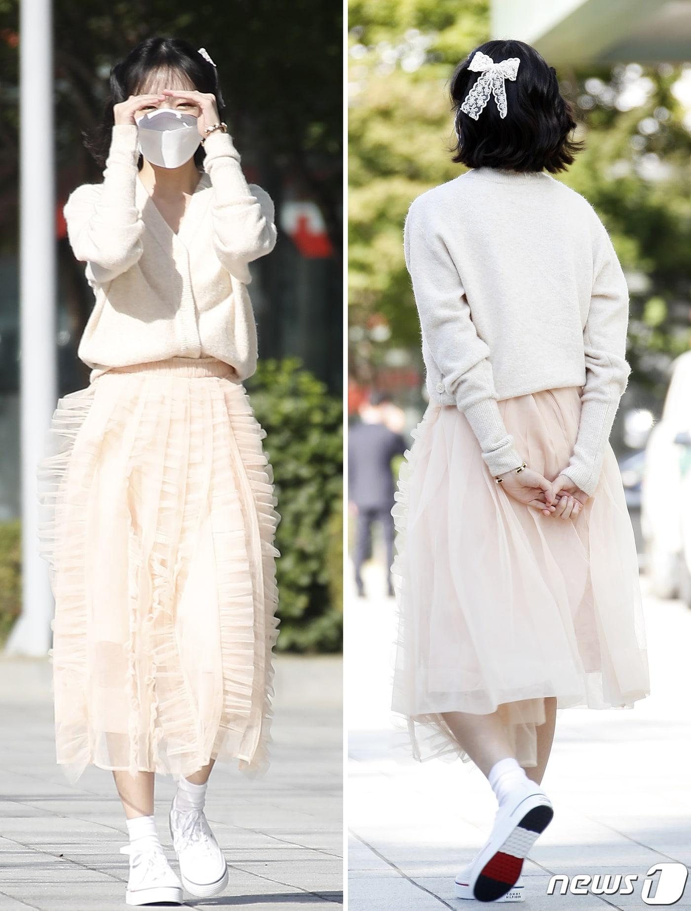 본문 이미지 - 아이즈원 전 멤버 조유리가 요정 미모를 뽐냈다. ⓒ News1 권현진 기자