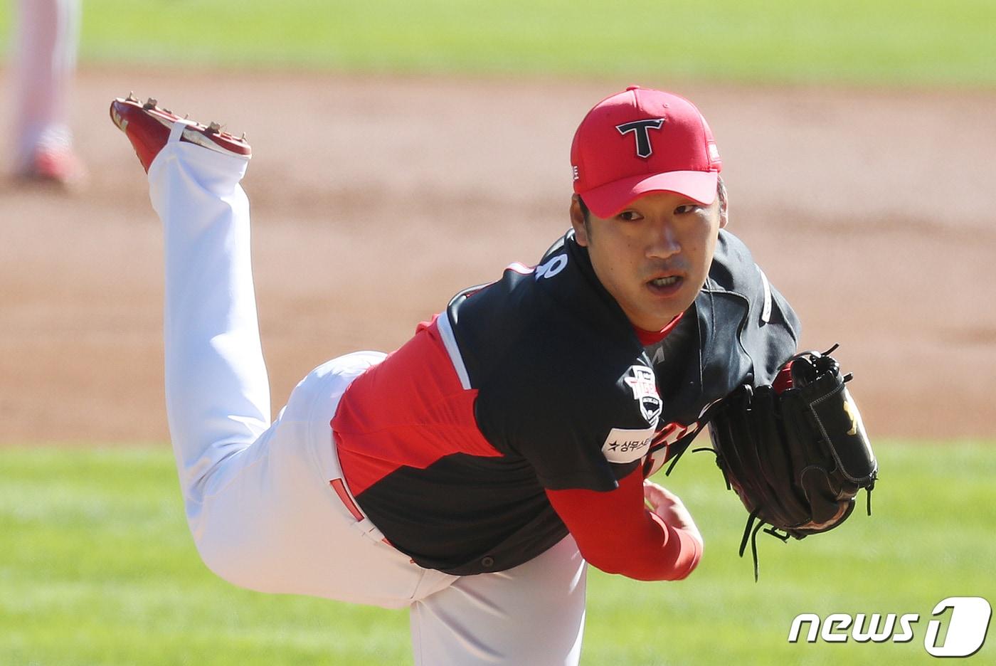 KIA에서 한화로 트레이드 된 이민우. 2021.10.17/뉴스1 ⓒ News1 이재명 기자