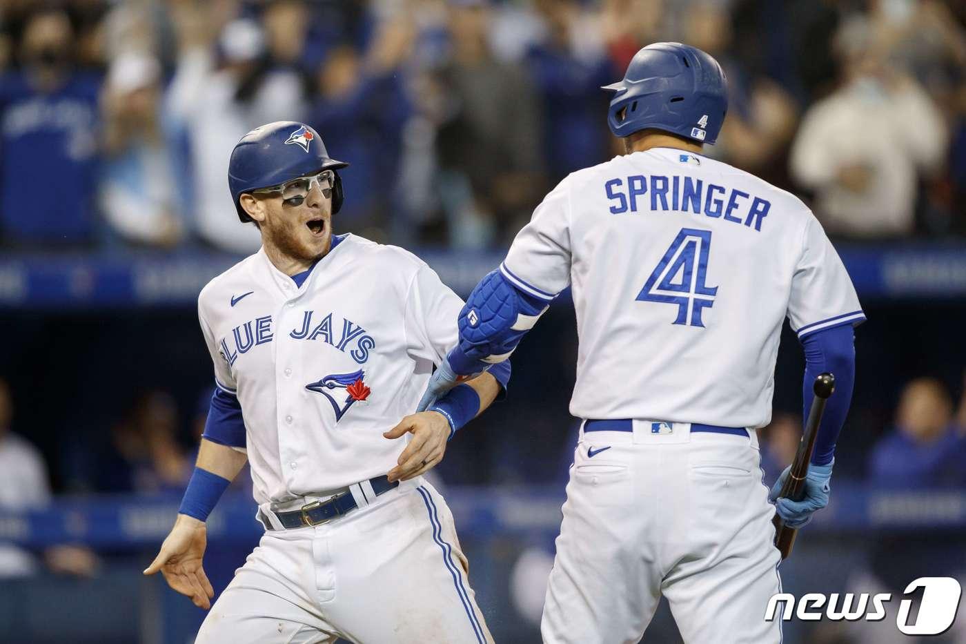 토론토 블루제이스는 2일(한국시간) 볼티모어 오리올스를 제압했다. ⓒ AFP=뉴스1