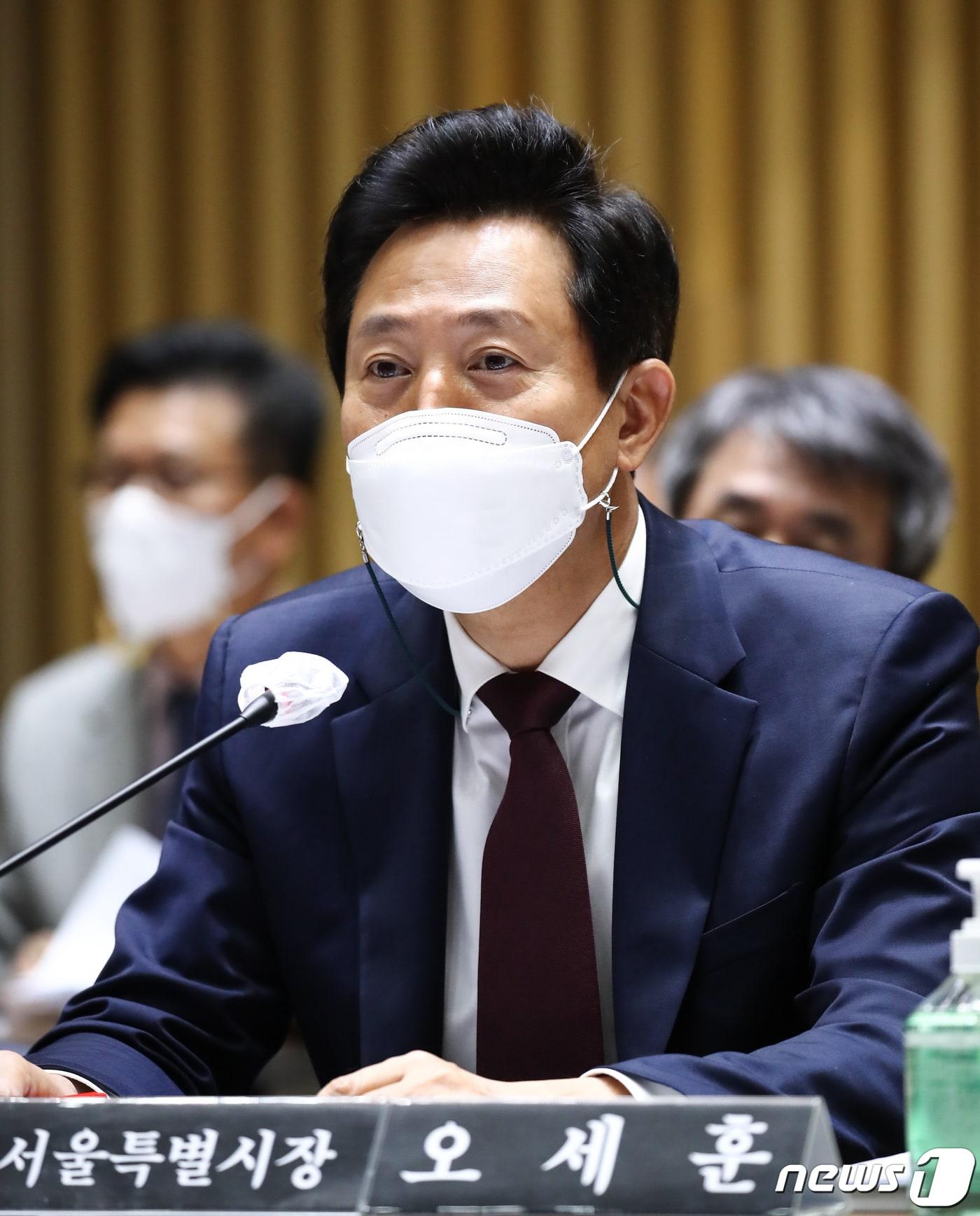 본문 이미지 - 오세훈 서울시장. 2021.10.20/뉴스1 ⓒ News1 국회사진취재단