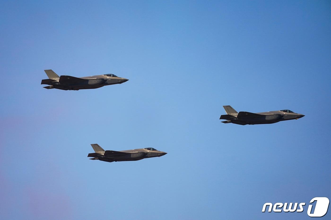 우리 공군의 스텔스 전투기 F-35A. 2021.10.20/뉴스1 ⓒ News1 이광호 기자