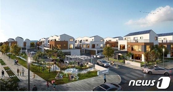 본문 이미지 - 부산 에코델타시티 스마트빌리지 조성사업 조감도.ⓒ 뉴스1