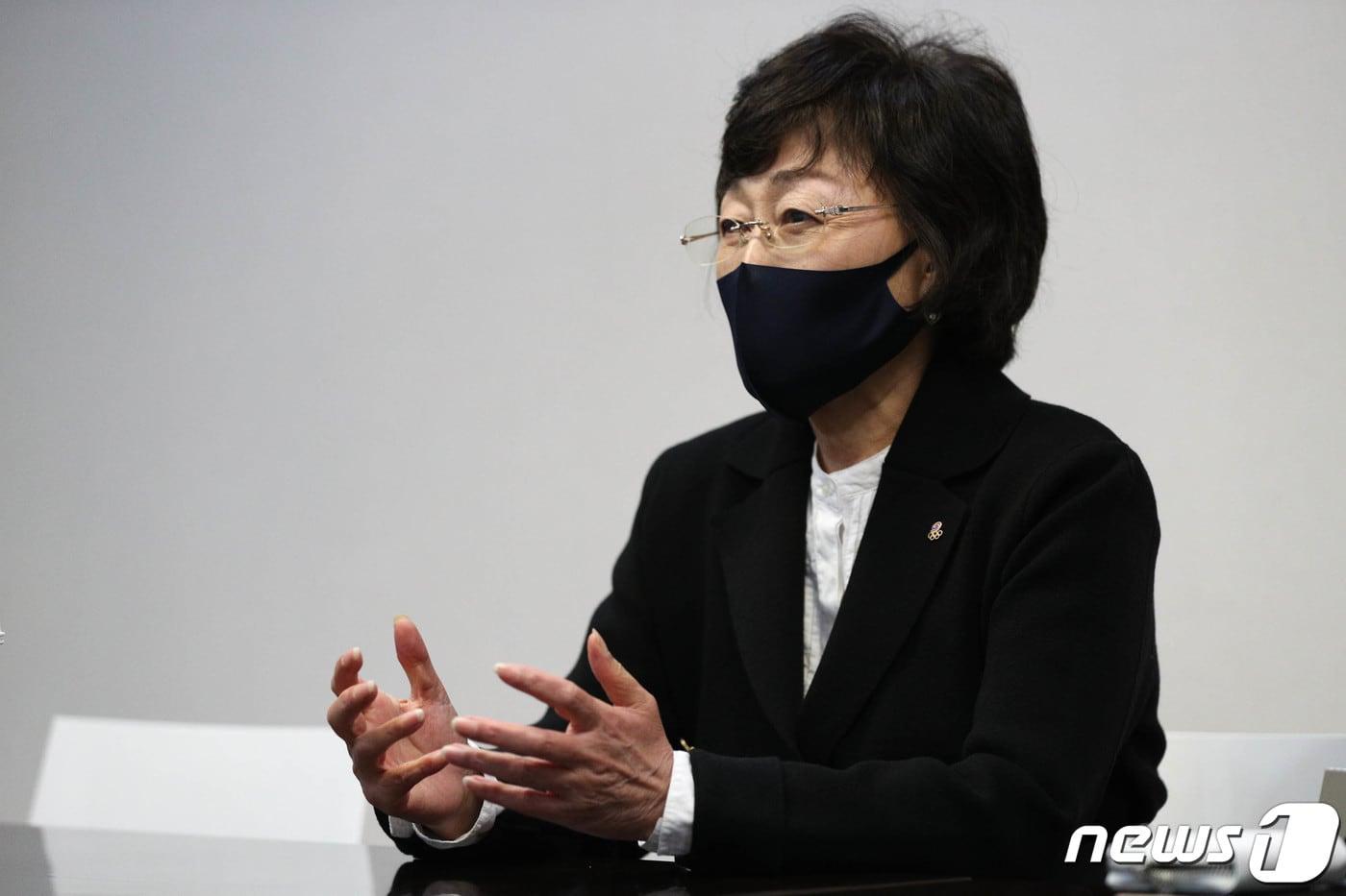 신정희 대한하키협회 부회장이 22일 서울 중구의 한 공유오피스에서 뉴스1과 인터뷰를 하고 있다. 2021.10.22/뉴스1 ⓒ News1 성동훈 기자