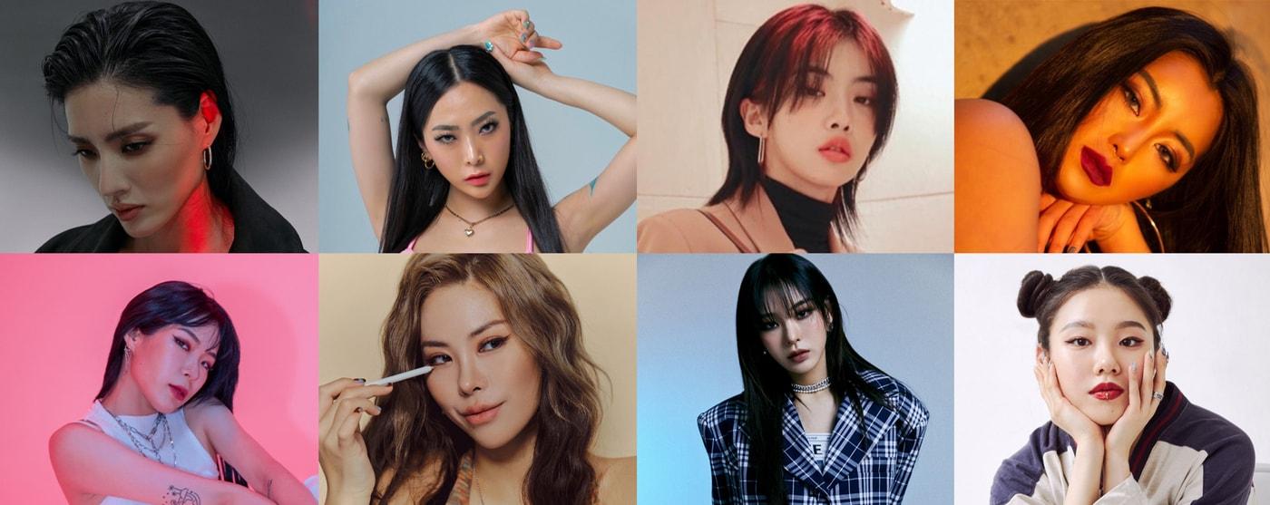 본문 이미지 - 모니카, 허니제이, 아이키, 리헤이, 효진초이, 가비, 노제, 리정 / JTBC 제공 ⓒ 뉴스1