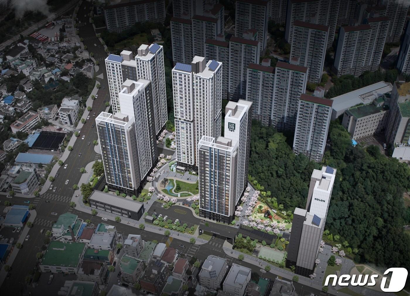 본문 이미지 - 중구 용두동에 들어설 ‘대전 하늘채 엘센트로’ 조감도. (코로롱글로벌 제공)ⓒ 뉴스1