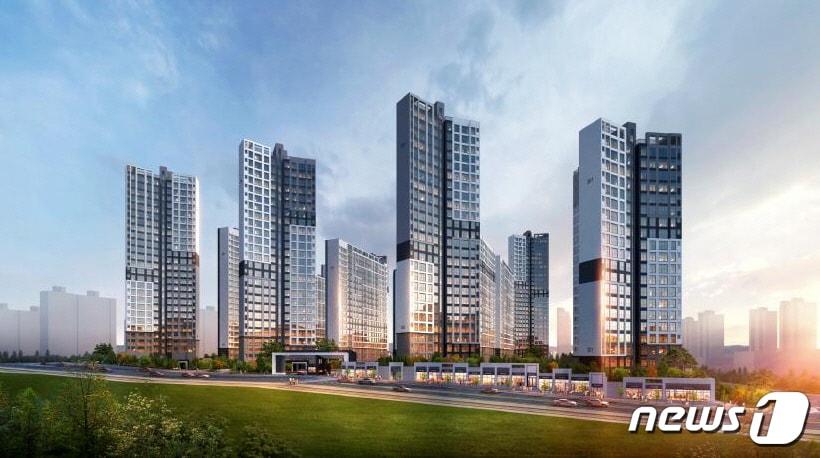 본문 이미지 - 내포신도시 ‘중흥S-클래스 더시티’ 조감도.ⓒ 뉴스1