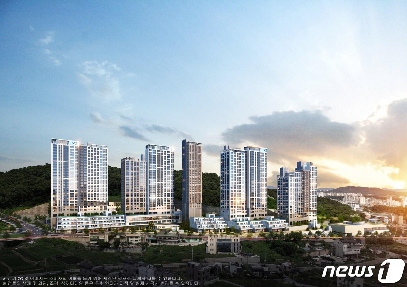 ‘이천자이 더 파크’ 아파트 조감도.(업체측 제공) ⓒ News1  