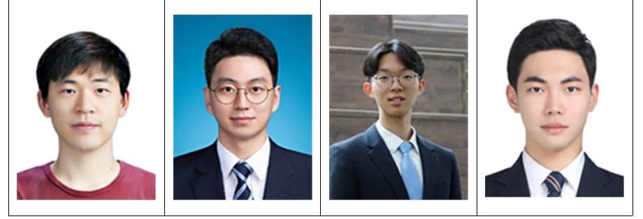 본문 이미지 - (왼쪽부터) KAIST 전기및전자공학부 윤영규 교수, 신창엽 학생, 류현 학생, 조은서 학생ⓒ 뉴스1