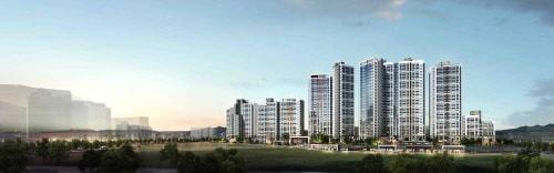 본문 이미지 - 힐스테이트 대연 센트럴 투시도 (현대엔지니어링 제공) ⓒ 뉴스1